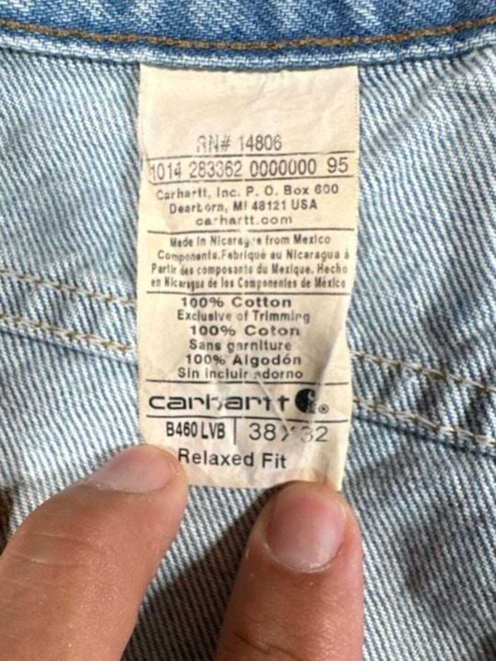 Carhartt B460 LVB Relaxed Fit Denim Jeans - Picture 5 of 15